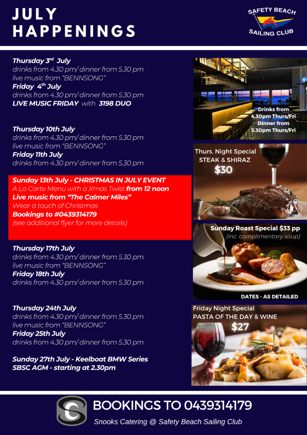 JULY Happenings 2025