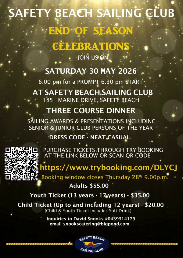 Safety Beach Sailing Club NEWS 6th May 2026